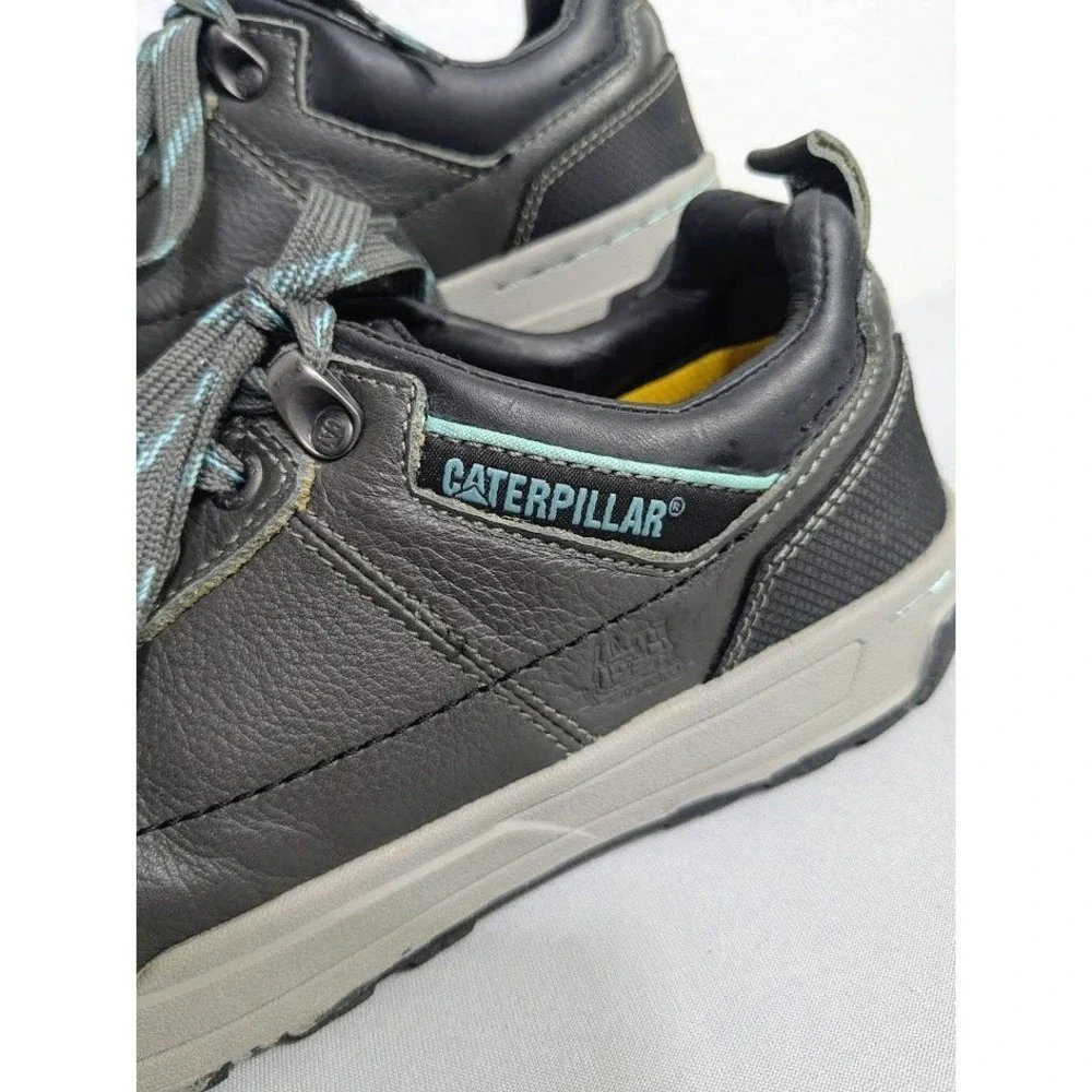 Caterpillar CAT Women's 7.5 P90266 Black Gray‎ Leather Work Leather Utility